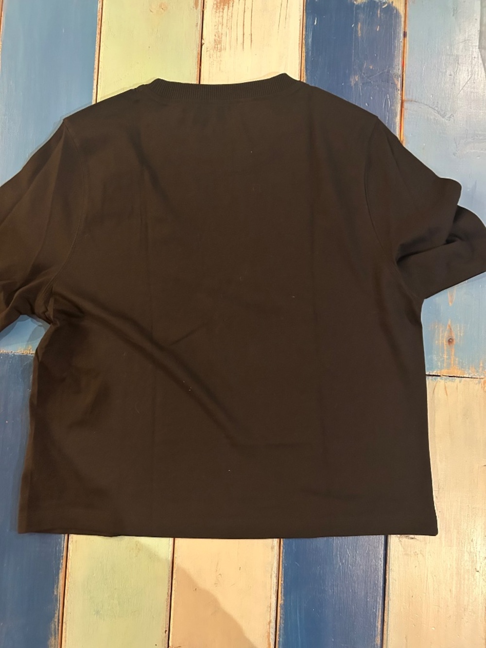 United Colors of Benetton Black 100% Cotton Crewneck Tee XL NWOT - Picture 5 of 5